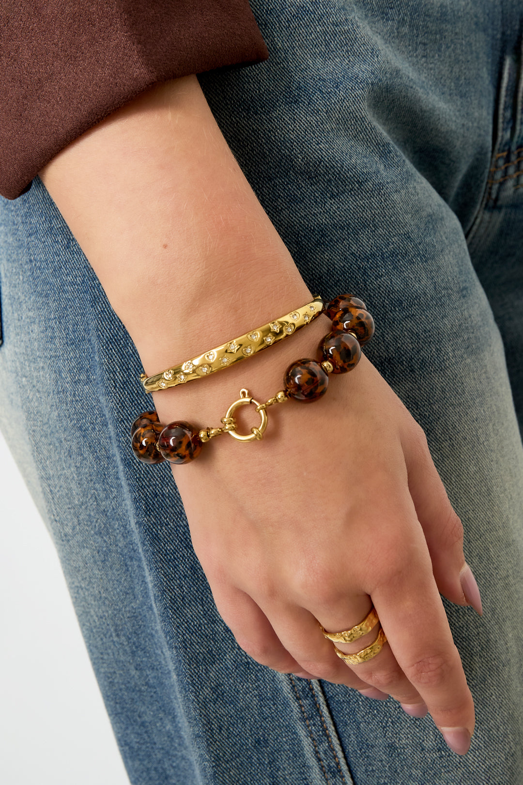 Bracciale Perle Leopardo