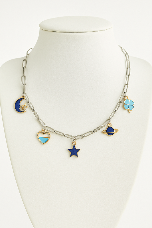 COLLANA Paperclip Rigata – Oro / Argento - Personalizzabile Con Charm