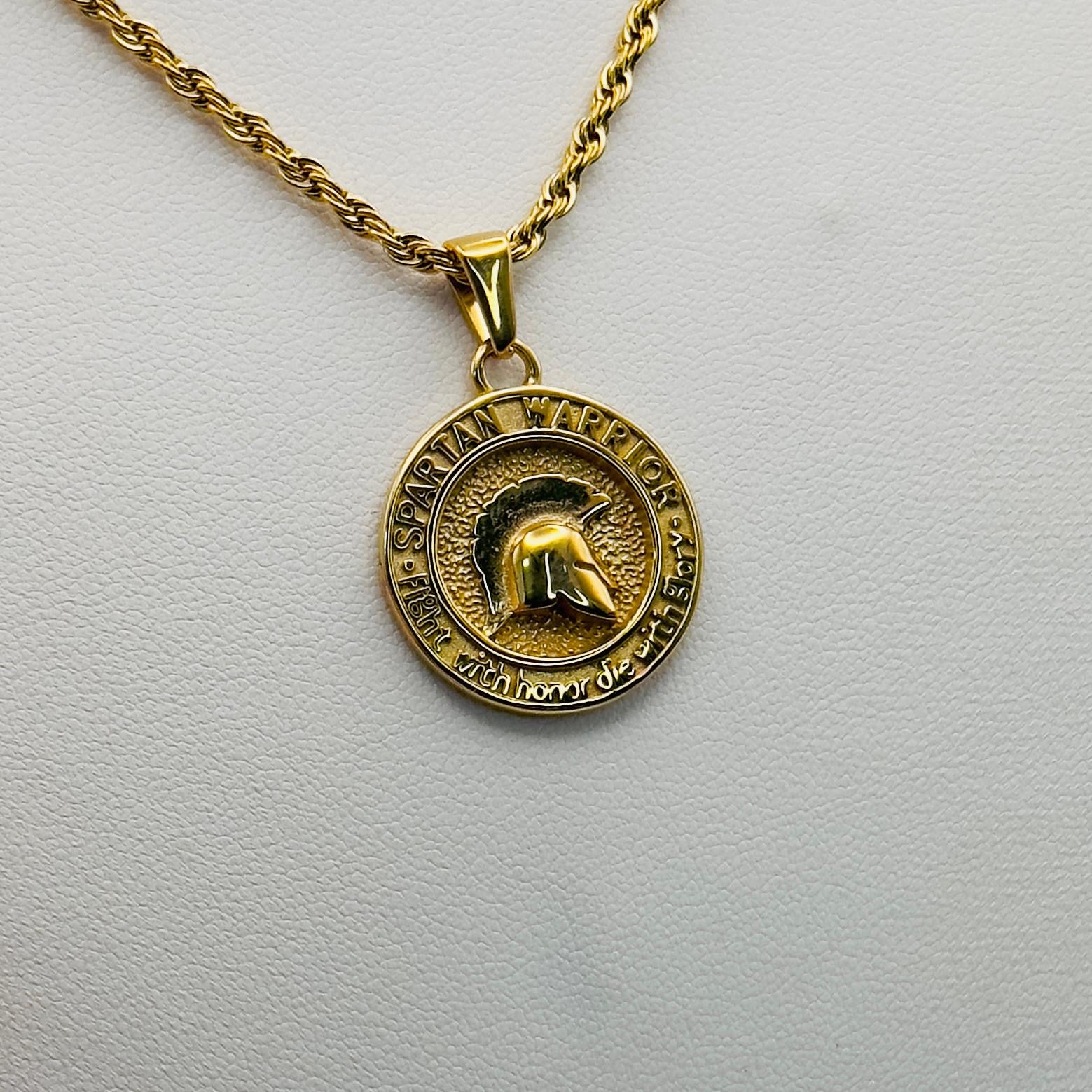 Collana Icons Medaglia Elmo Spartano