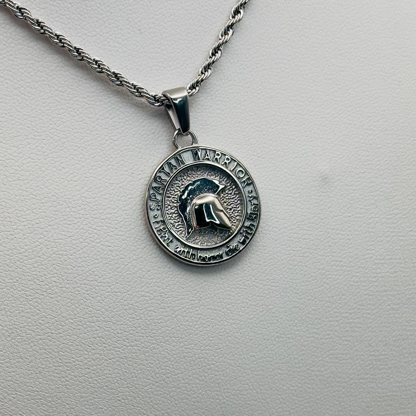 Collana Icons Medaglia Elmo Spartano