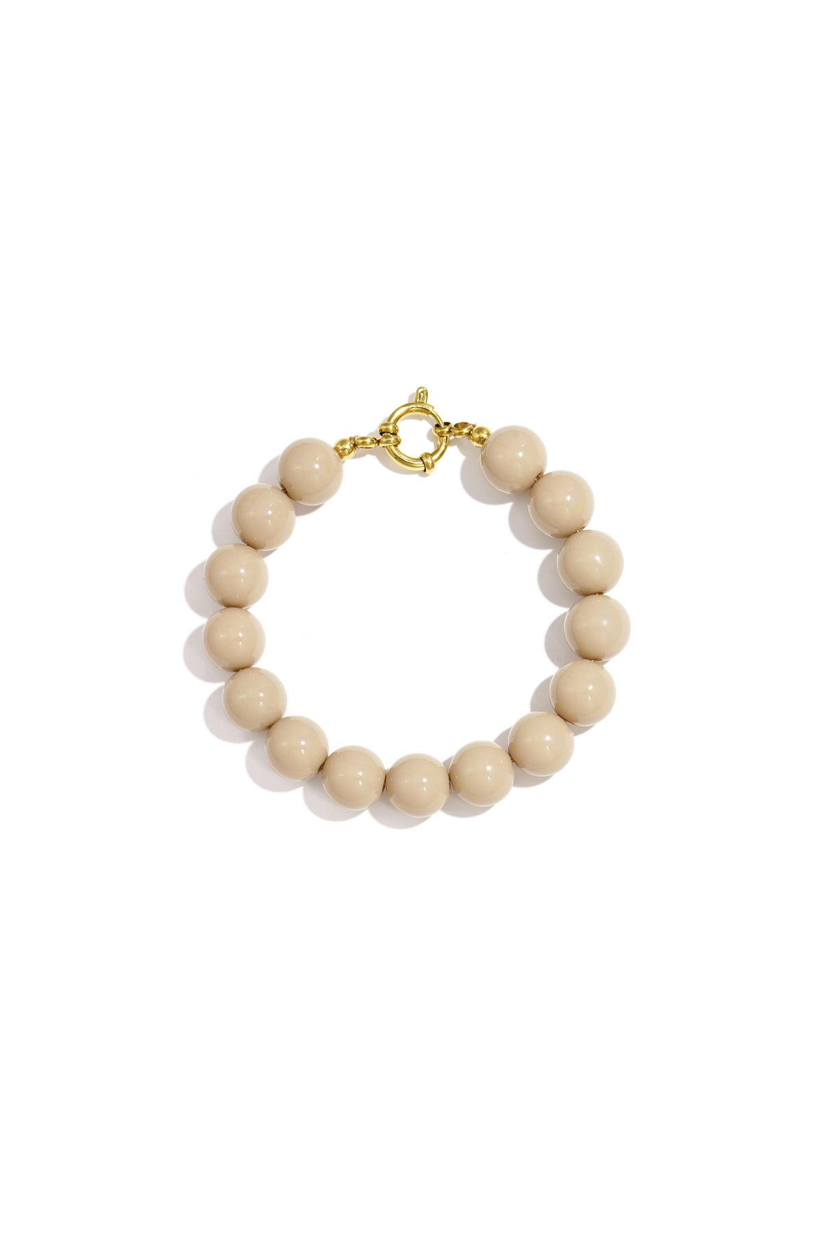 Collana con perle medie e chiusura frontale-12mm