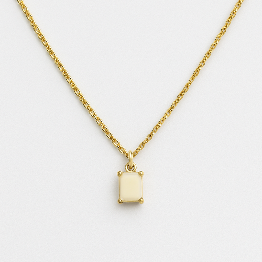 Collana con Catenina Placcata Oro 18k e Ciondolo con Zirconi Colorati  Gioiello Elegante, Brillante e Perfetto per Ogni Occasione, chic