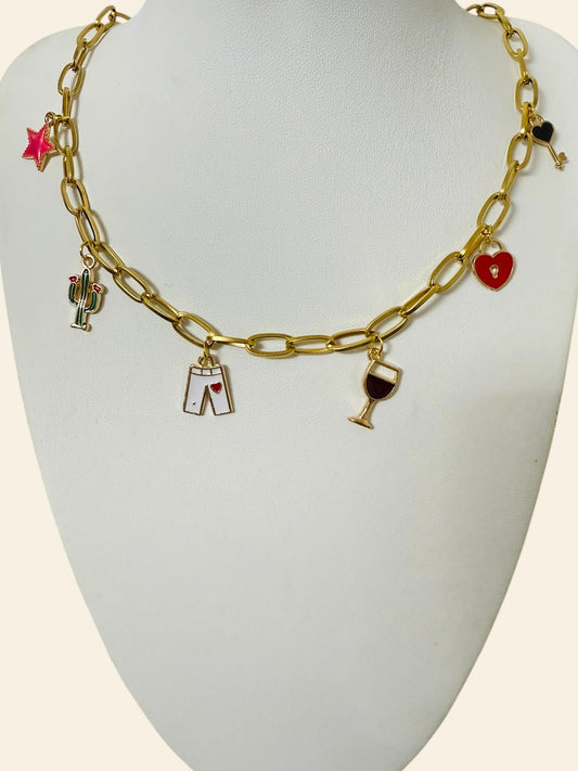 COLLANA Maglia Ovale – Oro / Argento - Personalizzabile Con Charm