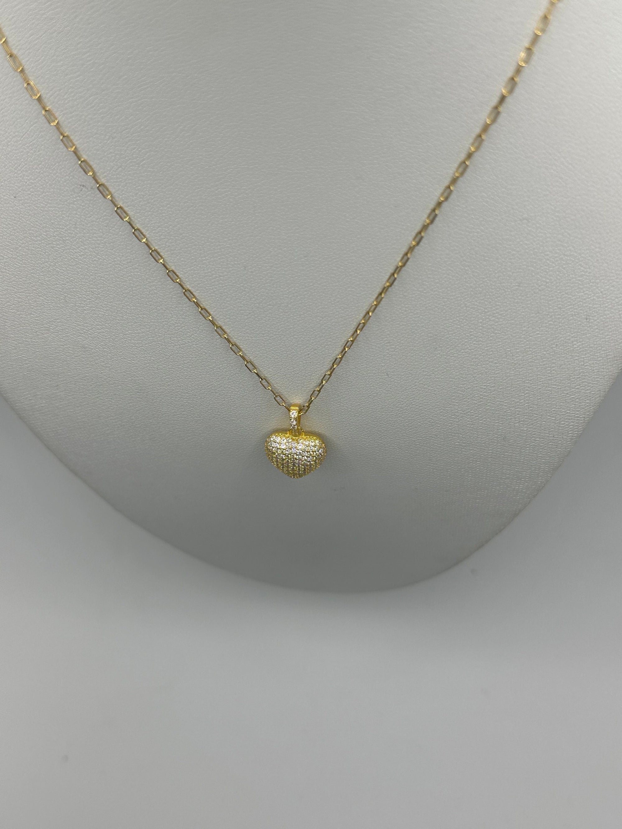 Collana Cuore con Zirconi / ORO