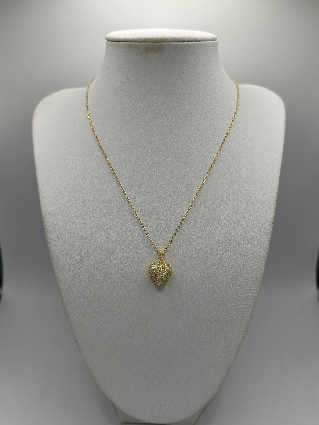 Collana Cuore con Zirconi / ORO
