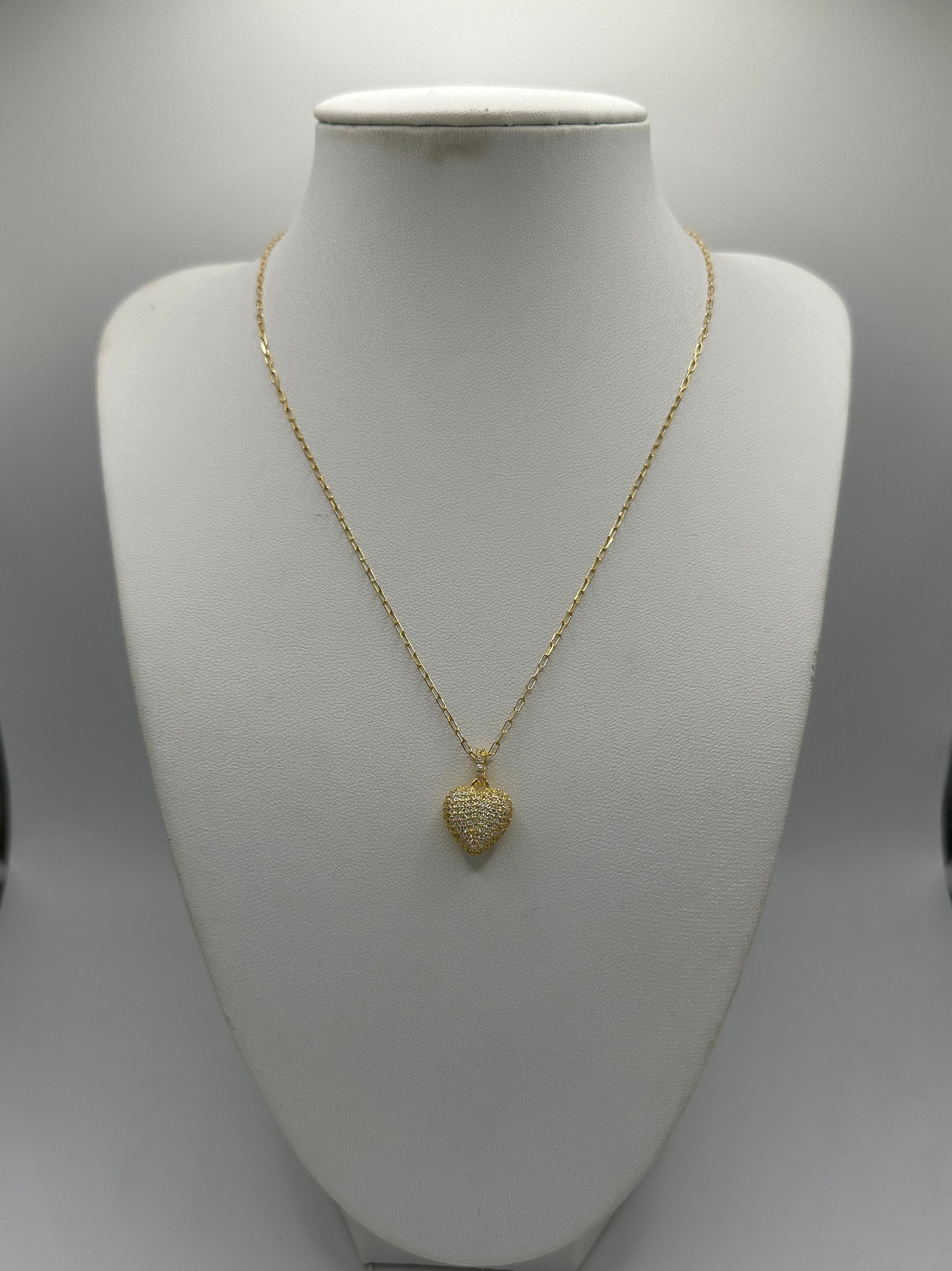 Collana Cuore con Zirconi / ORO